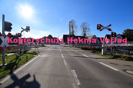 Lingenfeld Eisenbahn - Lingenfeld Bahnübergang - Bü Lingenfeld km 19,225 - Altspeyerer Straße