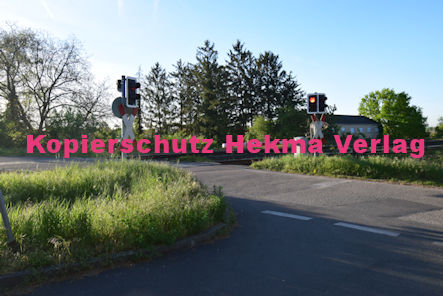 Maikammer/Kirrweiler - Eisenbahn - Bahnübergang Bü 6,0 Bordmühlweg