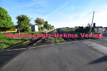 Maikammer/Kirrweiler - Eisenbahn - Bahnübergang Bü 6,0 Bordmühlweg