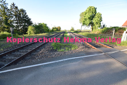 Maikammer/Kirrweiler - Eisenbahn - Bahnübergang Bü 6,0 Bordmühlweg