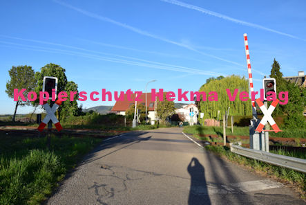 Maikammer/Kirrweiler - Eisenbahn - Bahnübergang Bü 6,0 Bordmühlweg