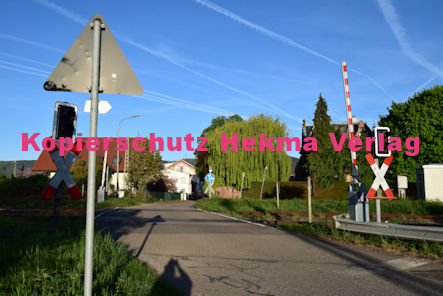 Maikammer/Kirrweiler - Eisenbahn - Bahnübergang Bü 6,0 Bordmühlweg