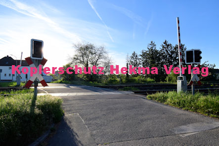 Maikammer/Kirrweiler - Eisenbahn - Bahnübergang Bü 6,0 Bordmühlweg