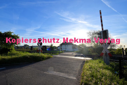 Maikammer/Kirrweiler - Eisenbahn - Bahnübergang Bü 6,0 Bordmühlweg