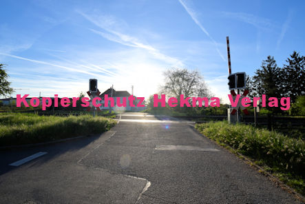 Maikammer/Kirrweiler - Eisenbahn - Bahnübergang Bü 6,0 Bordmühlweg