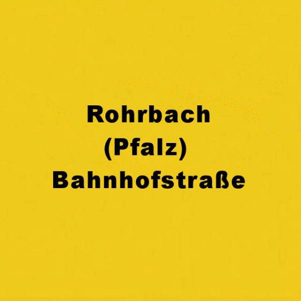 Rohrbach (Pfalz) Bahnhofstraße