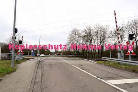 Rülzheim - Eisenbahn - Rülzheim Bahnübergang Rülzheim III 1276 Bü 37,627 - Alte Mühlgasse (Freizeitzentrum)