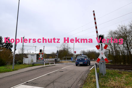 Rülzheim - Eisenbahn - Rülzheim Bahnübergang Rülzheim III 1276 Bü 37,627 - Alte Mühlgasse (Freizeitzentrum)