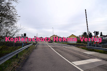 Rülzheim - Eisenbahn - Rülzheim Bahnübergang Rülzheim III 1276 Bü 37,627 - Alte Mühlgasse (Freizeitzentrum)