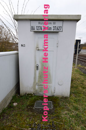 Rülzheim - Eisenbahn - Rülzheim Bahnübergang Rülzheim III 1276 Bü 37,627 - Alte Mühlgasse (Freizeitzentrum)