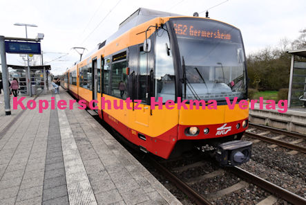 Eisenbahn Rülzheim - Bahnhof Rülzheim Bf - Bahnhaltepunkt - S52 Wagen 841