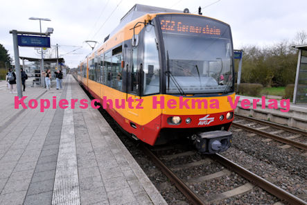 Eisenbahn Rülzheim - Bahnhof Rülzheim Bf - Bahnhaltepunkt - S52 Wagen 841