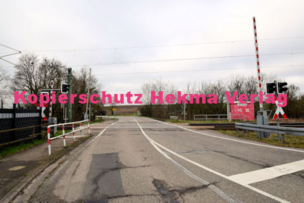 Rülzheim - Eisenbahn - Rülzheim Bahnübergang Rülzheim II 1274 Bü 36,865 - Bahnhofstraße/L493