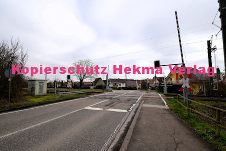 Rülzheim - Eisenbahn - Rülzheim Bahnübergang Rülzheim II 1274 Bü 36,865 - Bahnhofstraße/L493