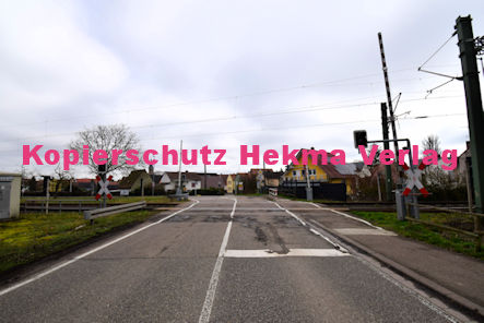 Rülzheim - Eisenbahn - Rülzheim Bahnübergang Rülzheim II 1274 Bü 36,865 - Bahnhofstraße/L493