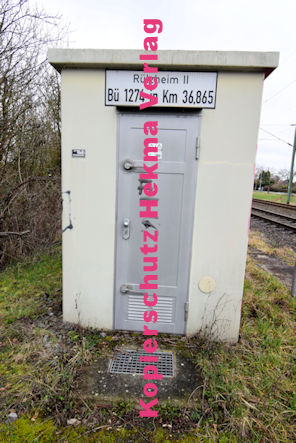 Rülzheim - Eisenbahn - Rülzheim Bahnübergang Rülzheim II 1274 Bü 36,865 - Bahnhofstraße/L493