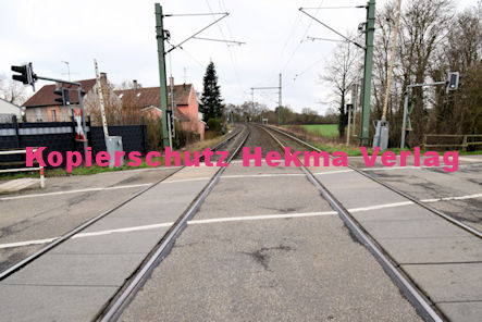 Rülzheim - Eisenbahn - Rülzheim Bahnübergang Rülzheim II 1274 Bü 36,865 - Bahnhofstraße/L493
