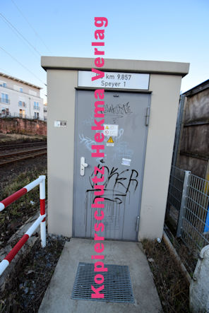 Speyer Eisenbahn - Bahnübergang Speyer - Bü Speyer 1 km 9,857 Mühlturmstraße