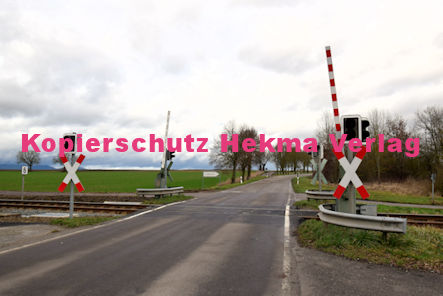 Winden (Pfalz) Eisenbahn - Winden K 12 - Bahnübergang BÜ 1,3 Steinweilerer Straße
