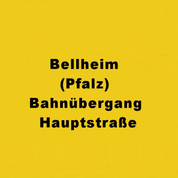 Bellheim (Pfalz) Bahnübergang Hauptstraße