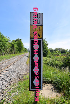 Berg Pfalz Eisenbahn - Berg Bahnübergang - Bü 60,4 - Ziegelackerweg
