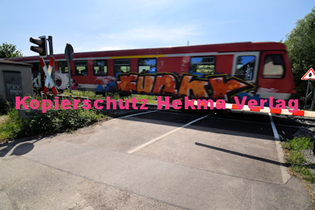 Berg Pfalz Eisenbahn - Berg Bahnübergang - Bü 60,4 - Ziegelackerweg