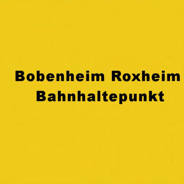 Bobenheim Roxheim Bahnhaltepunkt