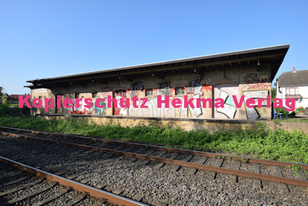 Edesheim Eisenbahn - Bahnhof Edesheim - Bahnschuppen Güterabfertigung