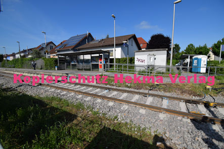 Hagenbach (Pfalz) Eisenbahn - Hagenbach Bahnhaltepunkt - Bahnsteig