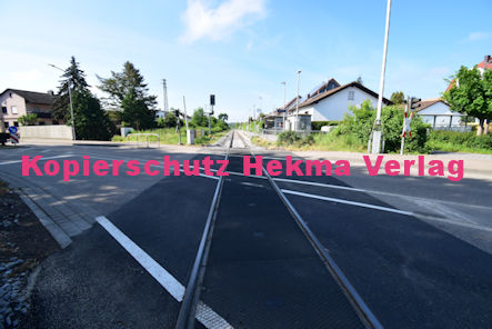 Hagenbach Eisenbahn - Hagenbach Bahnübergang Rheinstraße/Bahnhofstraße - 1306 Bü Hagenbach II 54,278