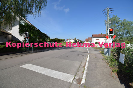 Neuburg am Rhein Eisenbahn - Neuburg Bahnübergang - Bü km 57,135 Neuburg 2 - Waldstraße