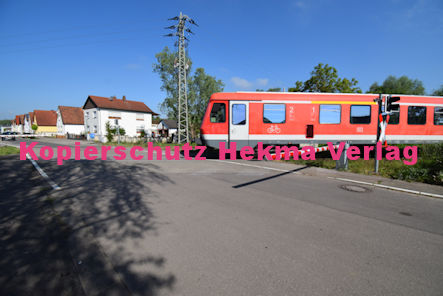 Neuburg am Rhein Eisenbahn - Neuburg Bahnübergang - Bü km 57,135 Neuburg 2 - Waldstraße