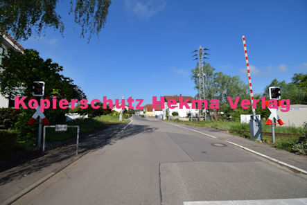 Neuburg am Rhein Eisenbahn - Neuburg Bahnübergang - Bü km 57,135 Neuburg 2 - Waldstraße