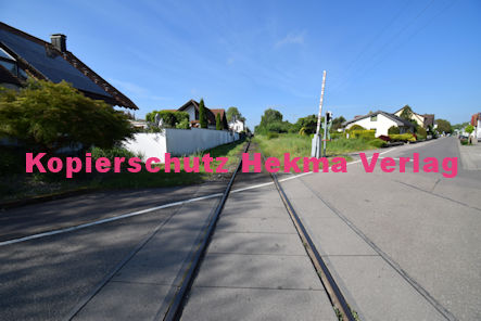 Neuburg am Rhein Eisenbahn - Neuburg Bahnübergang - Bü km 57,135 Neuburg 2 - Waldstraße
