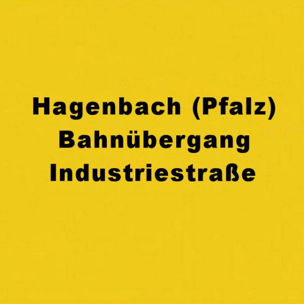 Hagenbach (Pfalz) Bahnübergang Industriestraße