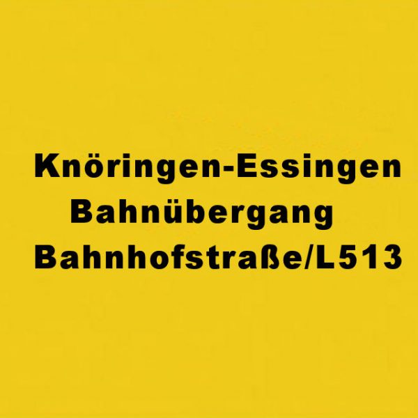 Knöringen-Essingen Bahnübergang Bahnhofstraße/L513