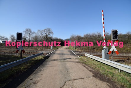 Maikammer Eisenbahn - Maikammer Bahnübergang BÜ 5,2 - Feldweg