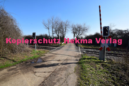 Maikammer Eisenbahn - Maikammer Bahnübergang BÜ 5,2 - Feldweg