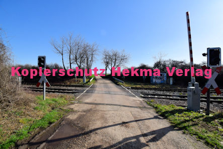 Maikammer Eisenbahn - Maikammer Bahnübergang BÜ 5,2 - Feldweg