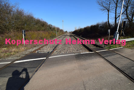 Maikammer Eisenbahn - Maikammer Bahnübergang BÜ 5,2 - Feldweg