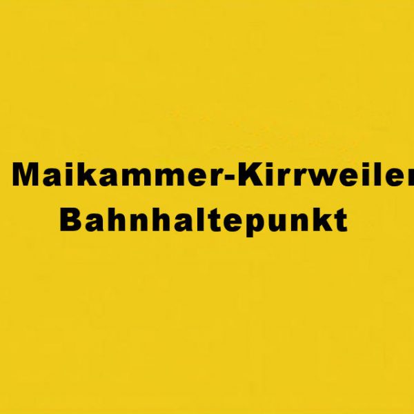Maikammer Kirrweiler Bahnhaltepunkt