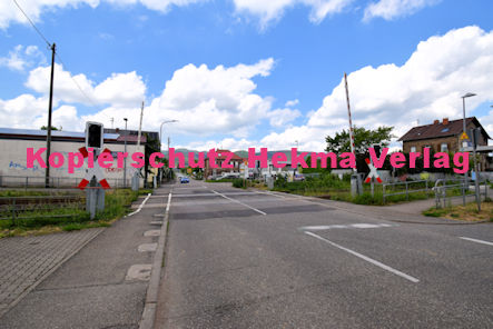 Maikammer/Kirrweiler - Eisenbahn - Bahnübergang Bü 5,8 - Hauptstraße