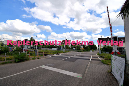 Maikammer/Kirrweiler - Eisenbahn - Bahnübergang Bü 5,8 - Hauptstraße