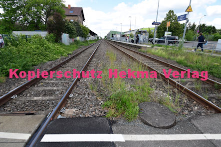 Maikammer/Kirrweiler - Eisenbahn - Kirrweiler Bahnübergang Bü 5,8 - Hauptstraße