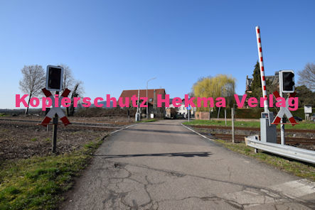 Maikammer/Kirrweiler - Eisenbahn - Bahnübergang Bü 6,0 - Bordmühlweg