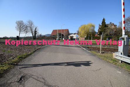 Maikammer/Kirrweiler - Eisenbahn - Bahnübergang Bü 6,0 - Bordmühlweg
