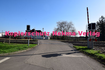 Maikammer/Kirrweiler - Eisenbahn - Bahnübergang Bü 6,0 - Bordmühlweg