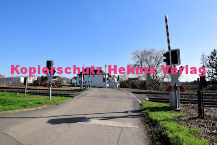 Maikammer/Kirrweiler - Eisenbahn - Bahnübergang Bü 6,0 - Bordmühlweg