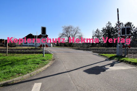 Maikammer/Kirrweiler - Eisenbahn - Bahnübergang Bü 6,0 - Bordmühlweg