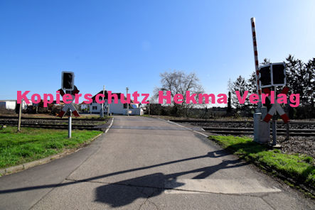 Maikammer/Kirrweiler - Eisenbahn - Bahnübergang Bü 6,0 - Bordmühlweg